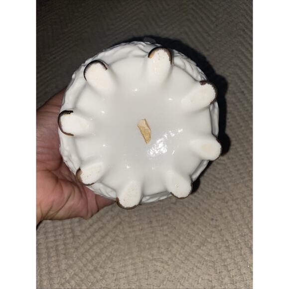 Ornate Victorian Capodimonte Style Pitcher Purple Floral 3D Design Vintage Set - Picture 6 of 12